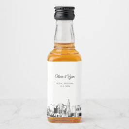 Mesa Arizona Gastgeschenk Willkommensgeschenk Cust Alkoholflaschenetikett