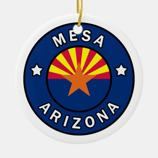 Mesa Arizona Keramik Ornament (Vorne)