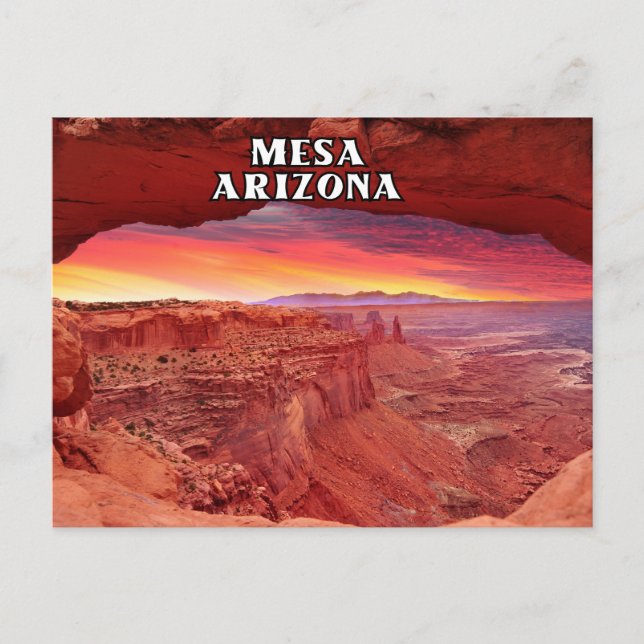 Mesa Arizona Postkarte für Souvenir (Vorderseite)