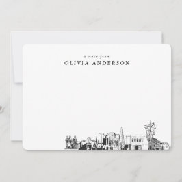 Mesa Arizona Sketch Personalisierte Mitteilungskar Mitteilungskarte