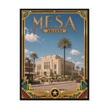 Mesa Arizona Vintage Art Deco Golden Age