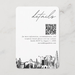 Mesa Arizona Wedding Details QR Code Klein Begleitkarte