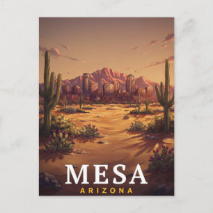 Mesa Arizona Wüstenhimmel Reise Postkarte