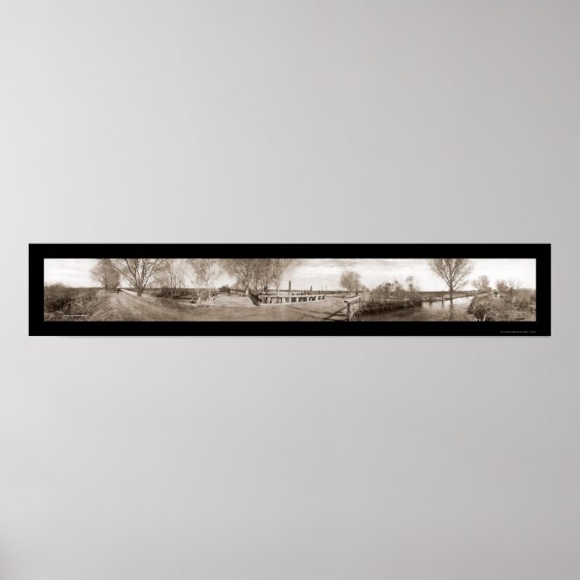 Mesa AZ Bewässerungs-Foto 1908 Poster (Vorne)