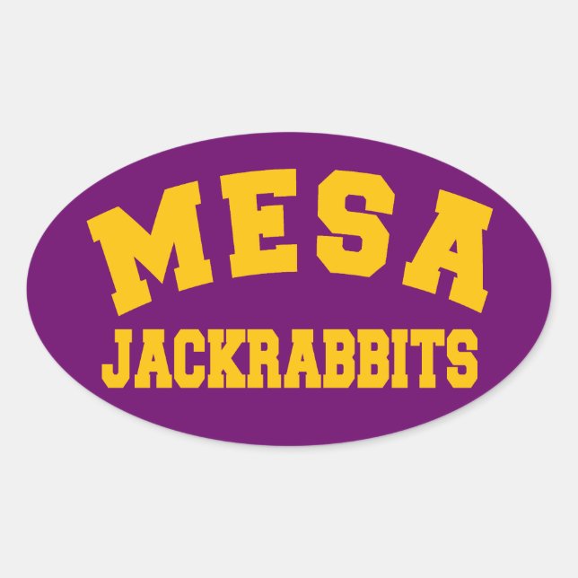 Mesa Jackkanbits Ovaler Aufkleber (Vorderseite)