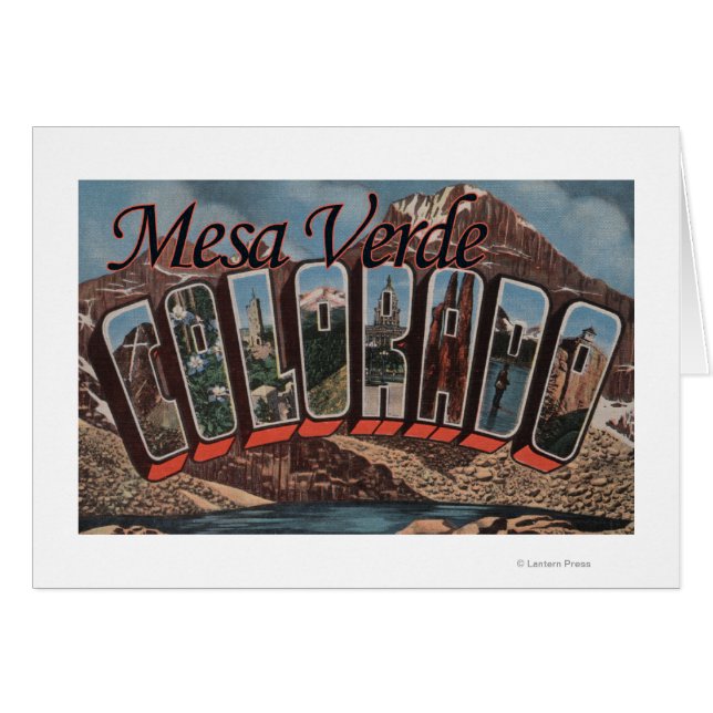 Mesa Verde, Colorado - Große Briefszenen (Vorderseite (Horizontal))
