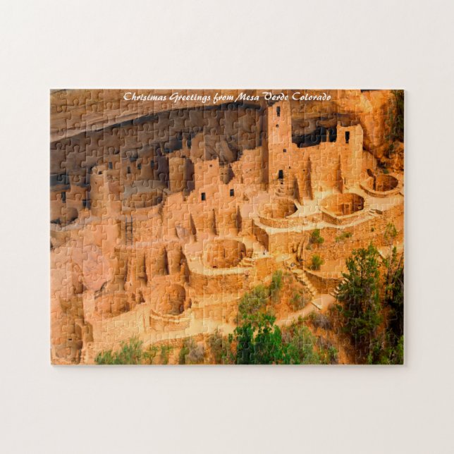 Mesa Verde Colorado . Weihnachtsgrüße Puzzle (Horizontal)