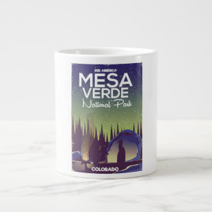 Mesa Verde National Park Camping Reiseplakat Jumbo-Tasse