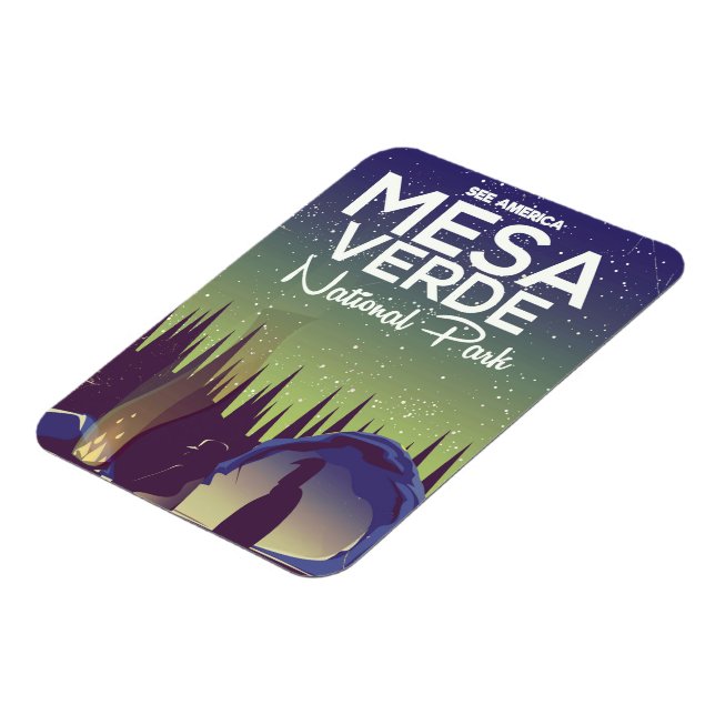Mesa Verde National Park Camping Reiseplakat Magnet (Linke Seite)