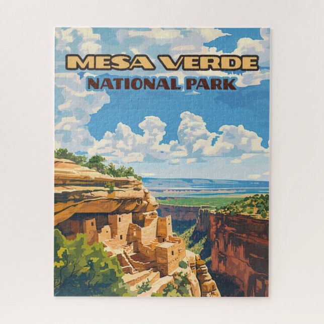 Mesa Verde National Park Colorado Cliff House Puzzle (Vertikal)