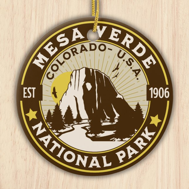 Mesa Verde National Park Desert Landscape Keramik Ornament (Von Creator hochgeladen)