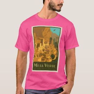 Mesa Verde National Park Poster Minimalistisch Wal T-Shirt