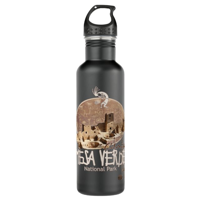 Mesa Verde Nationalpark Colorado Edelstahlflasche (Vorderseite)