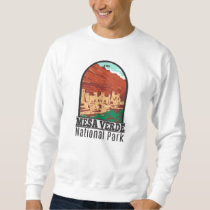 Mesa Verde Nationalpark Colorado Farbige Vintage Sweatshirt