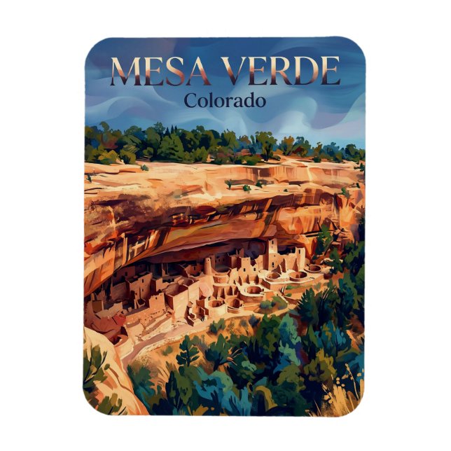 Mesa Verde Nationalpark Colorado Magnet (Vertikal)