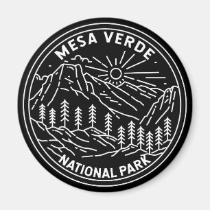 Mesa Verde Nationalpark Colorado Monoline Magnet