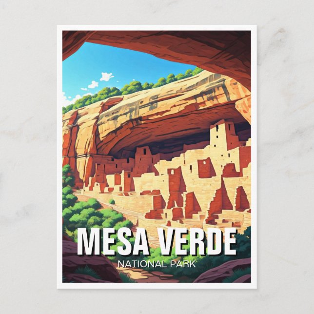 Mesa Verde Nationalpark Colorado Postkarte (Vorderseite)
