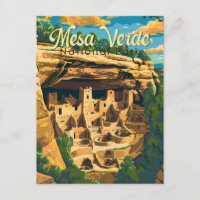 Mesa Verde Nationalpark Illustration Kunst, Dichtu
