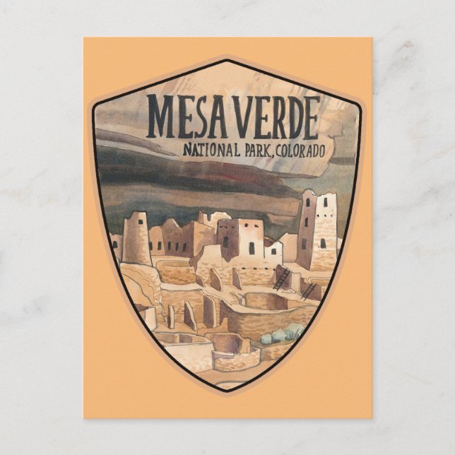 Mesa Verde Nationalpark Postkarte (Vorderseite)
