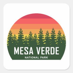 Mesa Verde Nationalpark Quadratischer Aufkleber