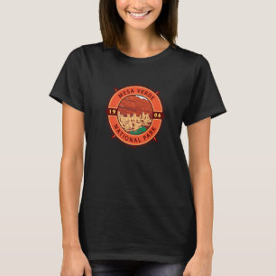 Mesa Verde Nationalpark Retro Kompass Emblem Prem T-Shirt