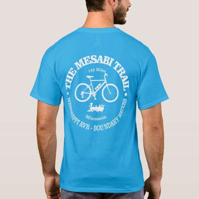 Mesabi-Pfad (Radfahren) T-Shirt (Rückseite)