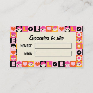 Meseros Seating Plan Boda Original Divertida Platzkarte