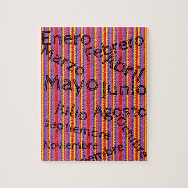 Meses del anio puzzle (Vertikal)