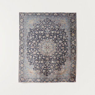 Mesh Persia Dusty Blue Dunkelgrau  Wandteppich