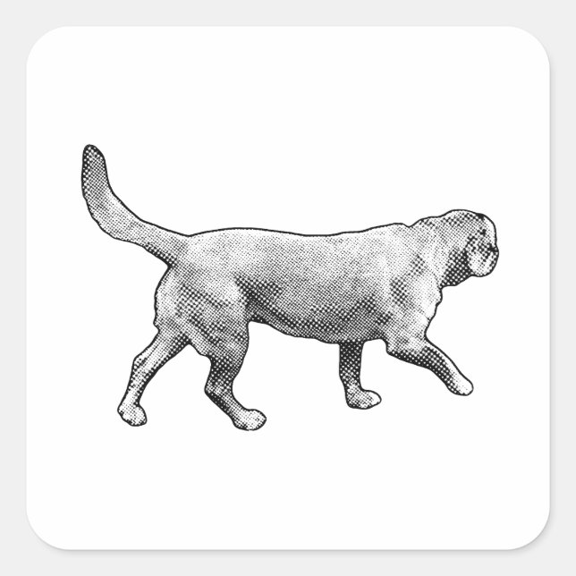 mesh-tone pace quadratischer aufkleber (Vorderseite)