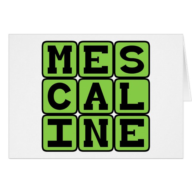 Meskalin, Halluzinogenes Arzneimittel (Vorderseite (Horizontal))