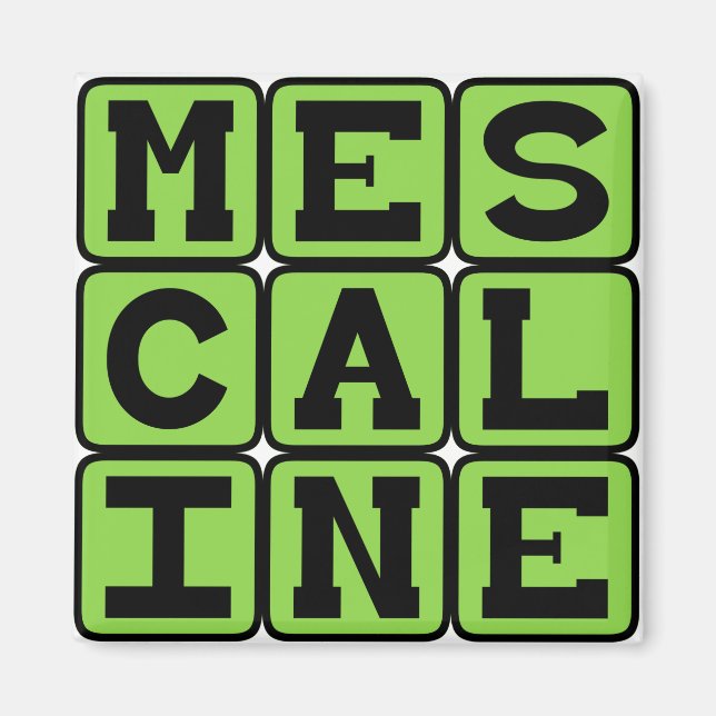 Meskalin, Halluzinogenes Arzneimittel Magnet (Vorne)