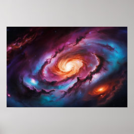 Mesmerizing Spiral Galaxy: Cosmic Vortex Poster
