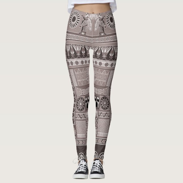 mesopotamische Kunst Leggings (Vorderseite)