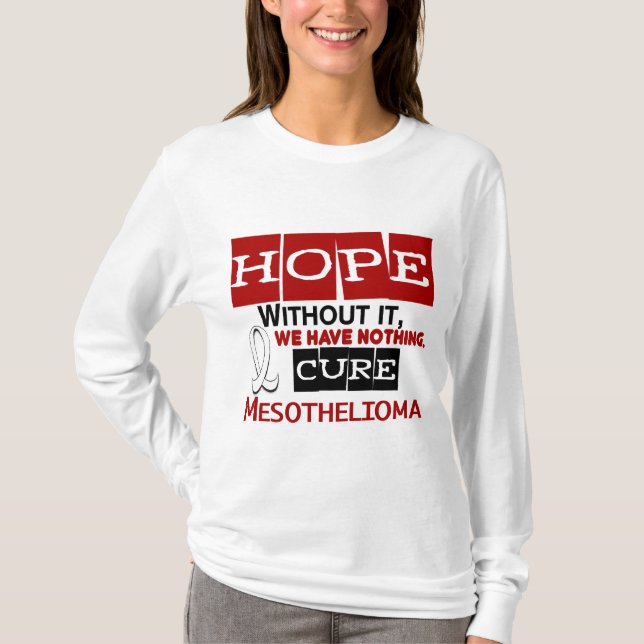 Mesotheliom HOFFNUNG 2 T-Shirt (Vorderseite)