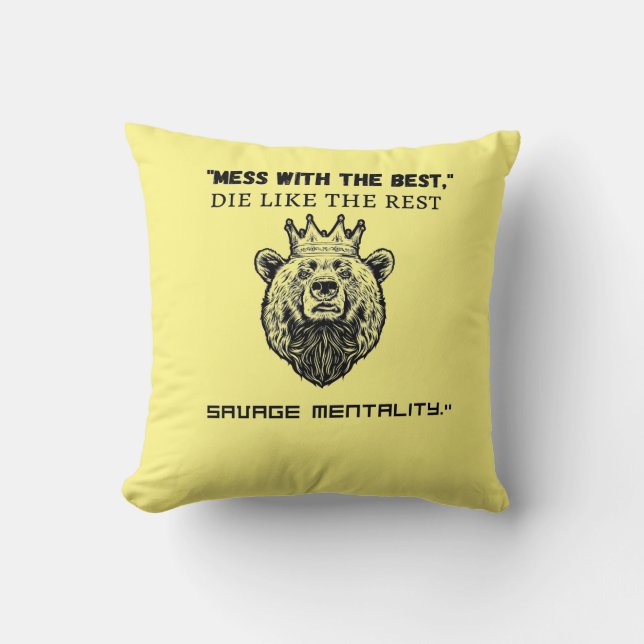 "Mess mit den Besten, die wie die Erholung - erret Kissen (Vorderseite)