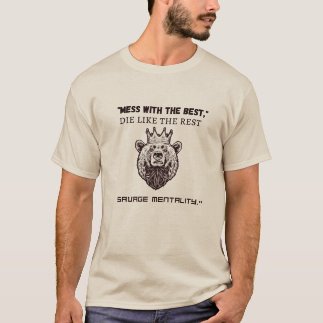 "Mess mit den Besten, die wie die Erholung - erret T-Shirt (Vorderseite)