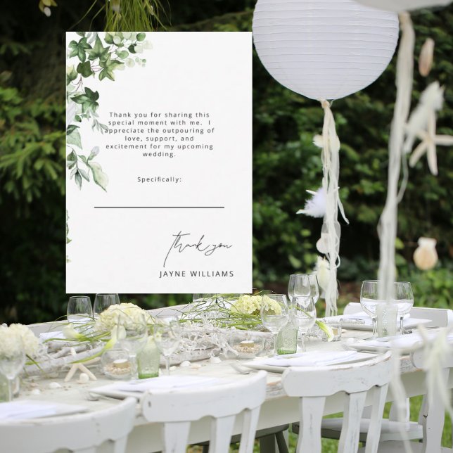 Message Ivy White Brautparty Vielen Dank Dankeskarte (Von Creator hochgeladen)