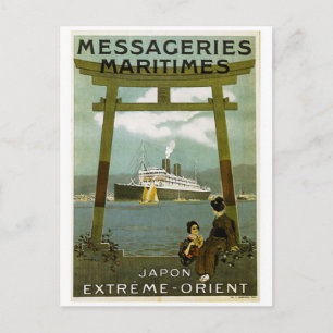 Messageries Maritimes Japan Ferner Osten Postkarte