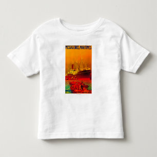 Messageries Maritimes Vintages PosterEurope Kleinkind T-shirt