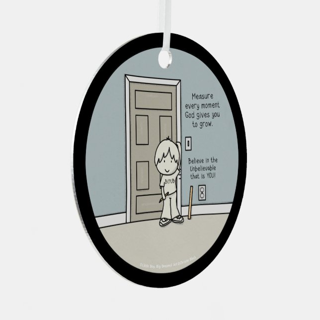 Messbare Momente Ornament Aus Metall (Vorderseite Rechts)