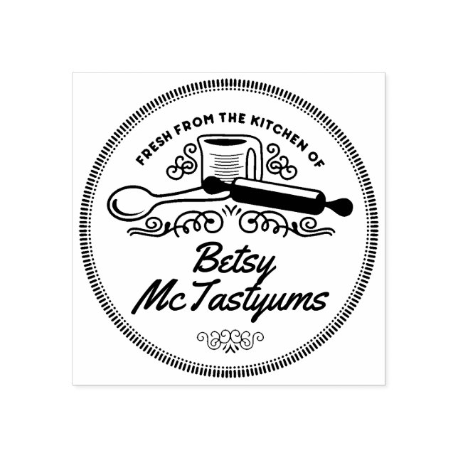 Messbecher aus der Küche der Briefmarke Gummistempel (Prägung)