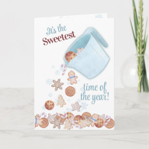 Messbecher gießen Weihnachtskekse Backofen Hol Feiertagskarte