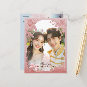 Messe danke Ihnen Foto Hochzeit Postkarte