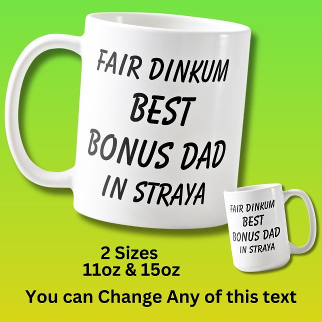 Messe Dinkum BEST BONUS VATER in Straya (Australie Kaffeetasse (Von Creator hochgeladen)