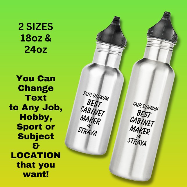 Messe Dinkum BEST CABINET MAKER in Straya Edelstahlflasche (Von Creator hochgeladen)