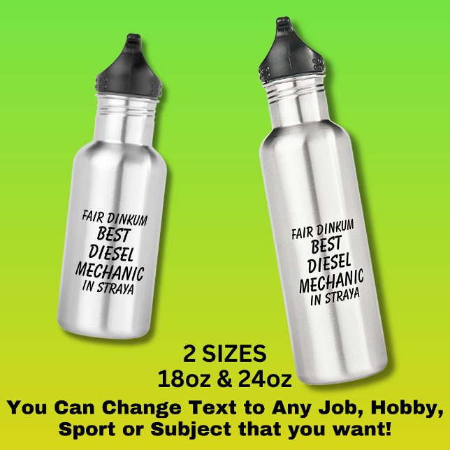 Messe Dinkum BEST DIESEL MECHANIC in Straya Edelstahlflasche (Von Creator hochgeladen)