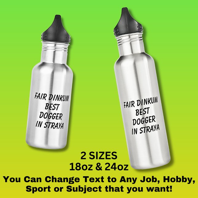 Messe Dinkum BEST DOGGER in Straya Edelstahlflasche (Von Creator hochgeladen)