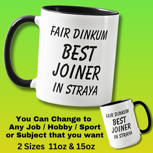 Messe Dinkum BEST JOINER in Straya Tasse (Von Creator hochgeladen)