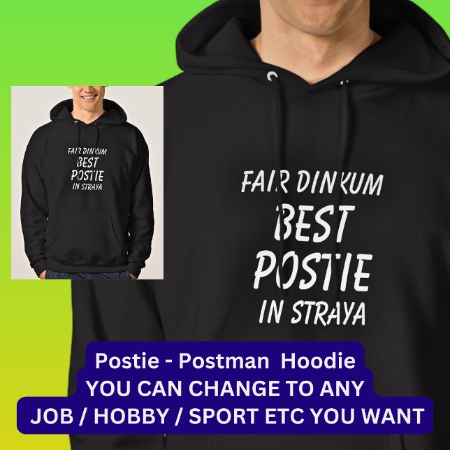 Messe Dinkum BEST POSTIE (Postman) in Straya Hoodie (Von Creator hochgeladen)